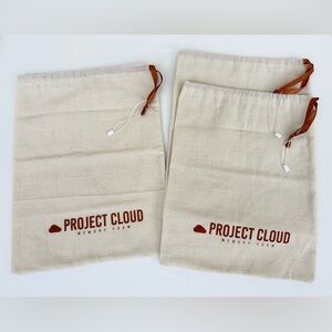 🤍✨ Set of 3 Cream Cotton Dust Bags ✨🤍